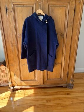 Linda Lundstrom Hooded Wool-Blend Coat and Shell.